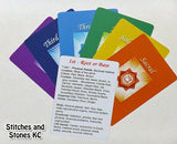 7 Chakra Cards - Quick and Easy Chakra Healing Reference Cards