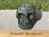 Emerald in Mica Schist Crystal Skull (Free Shipping)