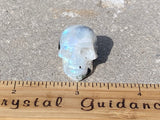 Rainbow Moonstone Crystal Skull (Free Shipping)