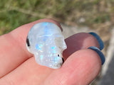 Rainbow Moonstone Crystal Skull (Free Shipping)