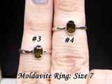 Moldavite Ring Sterling Silver