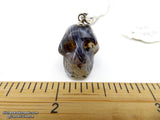 Agate Black Crystal Skull Pendant (Free Shipping)