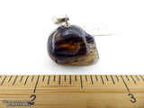 Agate Black Crystal Skull Pendant (Free Shipping)