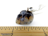 Agate Black Crystal Skull Pendant (Free Shipping)