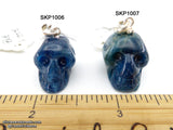 Apatite Blue Crystal Skull Pendant (Free Shipping)