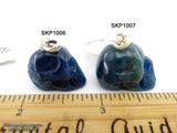 Apatite Blue Crystal Skull Pendant (Free Shipping)