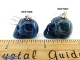 Apatite Blue Crystal Skull Pendant (Free Shipping)