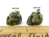 Atlantastite Serpentine Stichtite Crystal Skull Pendant (Free Shipping)