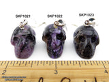 Charoite Crystal Skull Pendant (Free Shipping)