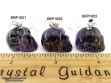 Charoite Crystal Skull Pendant (Free Shipping)