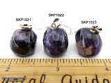 Charoite Crystal Skull Pendant (Free Shipping)