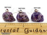 Charoite Crystal Skull Pendant (Free Shipping)