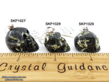 Chinese Writing Stone Crystal Skull Pendant (Free Shipping)