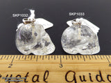 Clear Quartz Crystal Skull Pendant (Free Shipping)