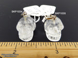 Clear Quartz Crystal Skull Pendant (Free Shipping)