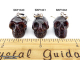 Garnet Crystal Skull Pendant (Free Shipping)