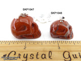 Jasper Red Crystal Skull Pendant (Free Shipping)