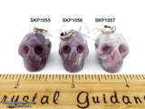 Lepidolite Crystal Skull Pendant (Free Shipping)