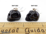 Obsidian Black Crystal Skull Pendant (Free Shipping)