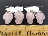 Rose Quartz Crystal Skull Pendant (Free Shipping)