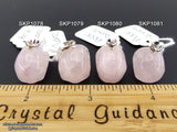 Rose Quartz Crystal Skull Pendant (Free Shipping)