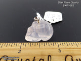 Rose Quartz Crystal Skull Pendant (Free Shipping)