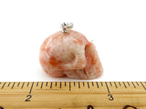 Sunstone Crystal Skull Pendant (Free Shipping)