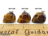 Tiger's Eye Crystal Skull Pendant (Free Shipping)