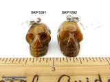 Tiger's Eye Crystal Skull Pendant (Free Shipping)