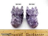 Lepidolite Dragon Crystal Skull (Free Shipping)