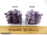 Lepidolite Dragon Crystal Skull (Free Shipping)