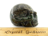 Emerald in Mica Schist Crystal Skull (Free Shipping)