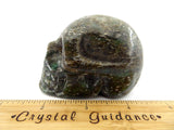 Emerald in Mica Schist Crystal Skull (Free Shipping)