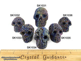 Titanium Aura Lava Rock Basalt Crystal Skull (Free Shipping)