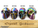 Titanium Aura Quartz Skull (Free Shipping)