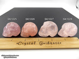 Rose Quartz (Star) Crystal Skull (Free Shipping)