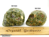 Rainforest Rhyolite Crystal Skull (Free Shipping)