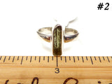 Moldavite Raw Ring Sterling Silver