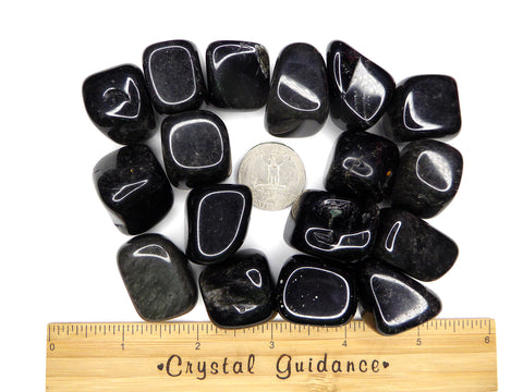 Obsidian Sheen tumbled stone