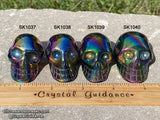 Titanium Aura Quartz Skull (Free Shipping)