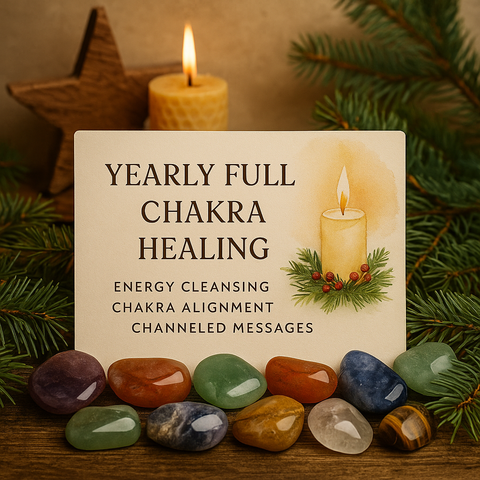 BLACK FRIDAY SPECIAL ~ Yearly Full Chakra Balancing Distance Healing Session with Reiki & Crystals — 60 minute session